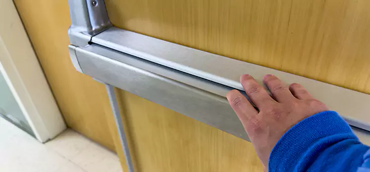 Installing a Push Bar on a Door Eagle Mountain